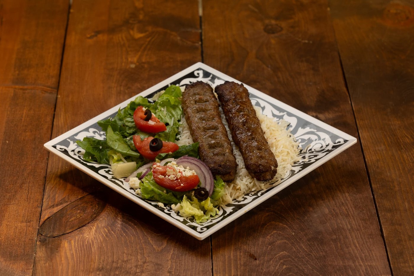 Ground Beef Kabob at Gourmet Grill