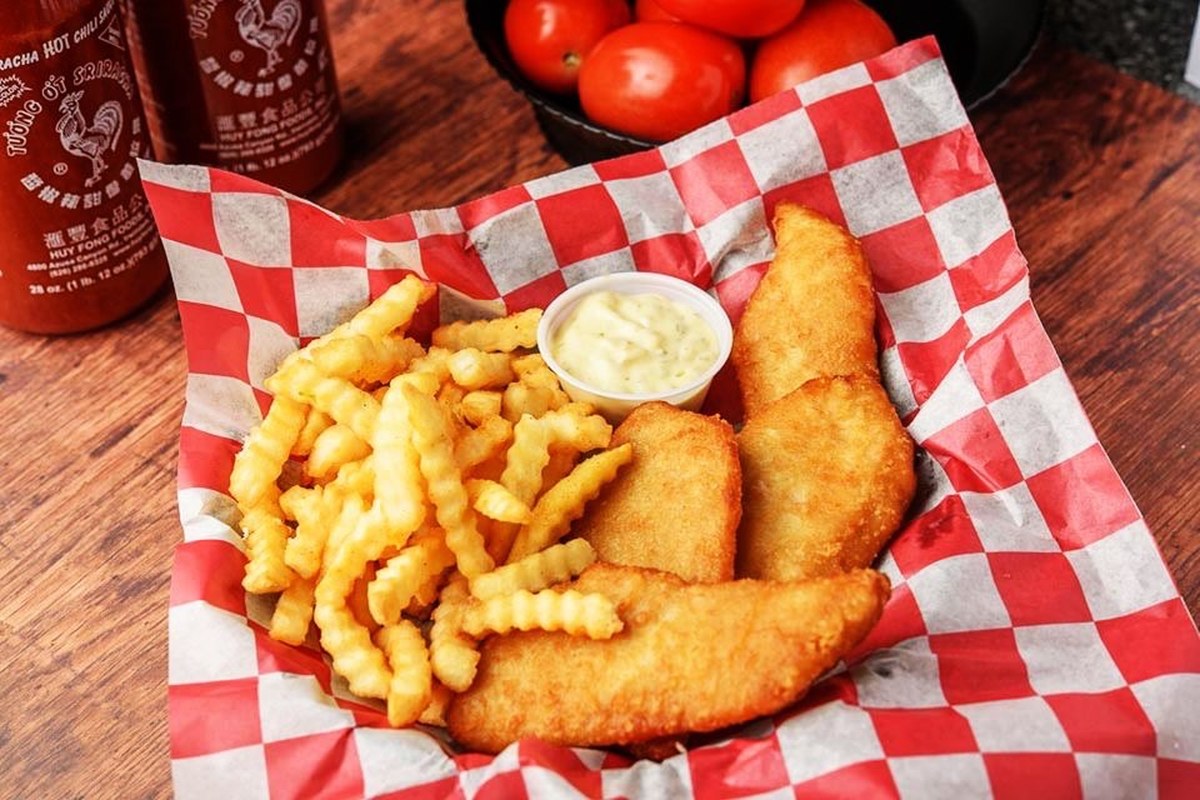 Fish Strips & Fries at Gourmet Grill